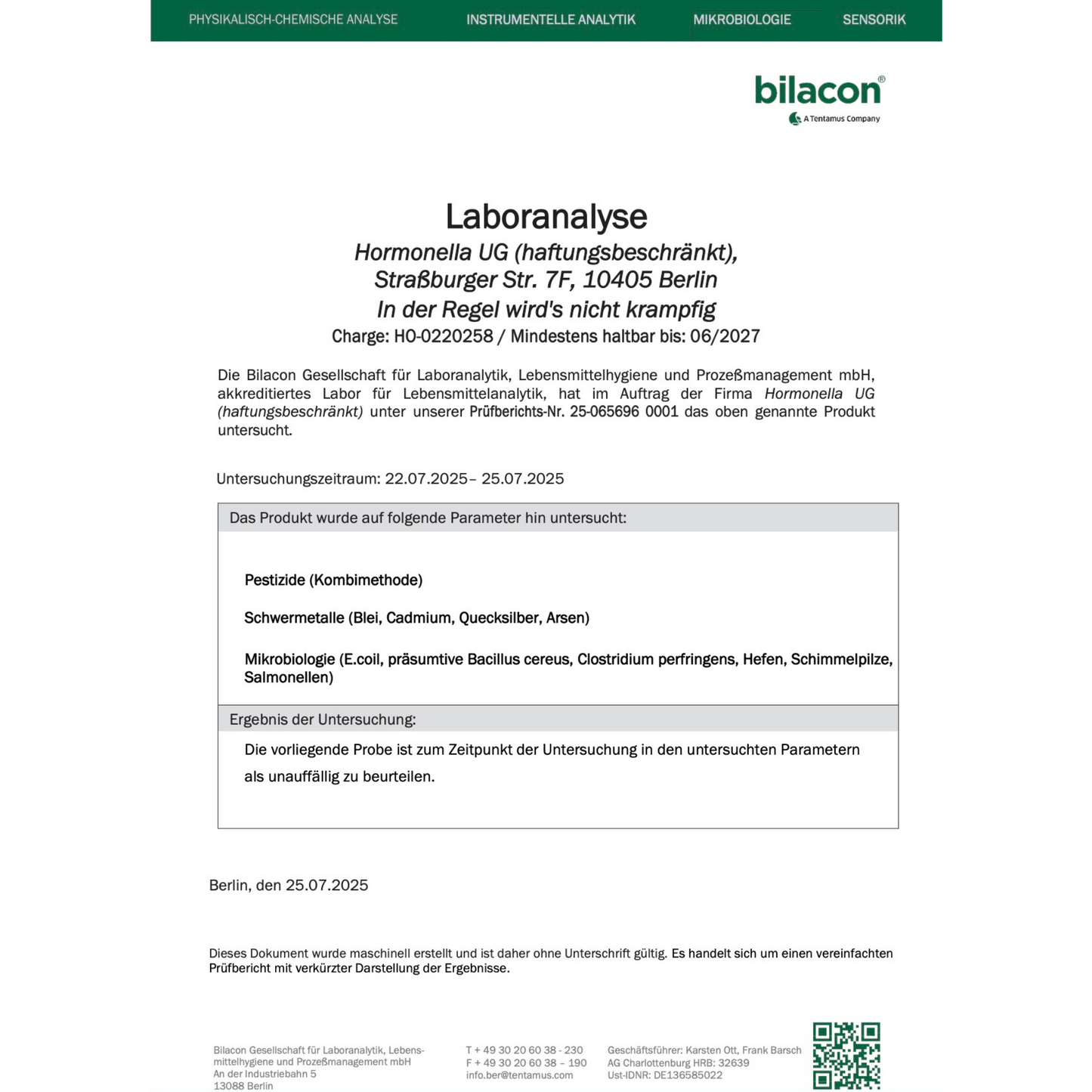 In der Regel wird's nicht krampfig